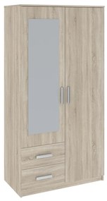 Verdana gardróbszekrény 100cm 2D2S Sonoma Oak N