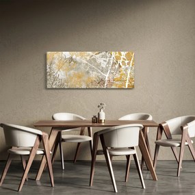 Kép - Vintage fal virágokkal (120x50 cm)