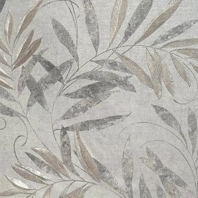 Arthouse Signature 2 Luxury Leaf ezüst-szürke leveles texturált vinyl tapéta – 299302