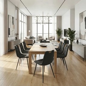 Fekete Szövet Étkezőszék DCL-V2017 BK2