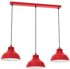 Csillár zsinóron SVEN 3xE27/15W/230V piros