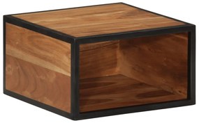 tömör akácfa falra szerelhető éjjeliszekrény 35 x 35 x 20 cm
