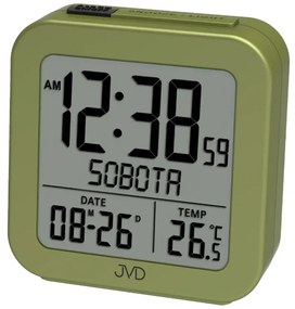 Rádióvezérlésű digitális ébresztőóra JVD RB9370.3 zöld