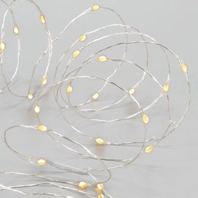 LED láncszett 3 db 80 LED elemmel időzítővel meleg fehér