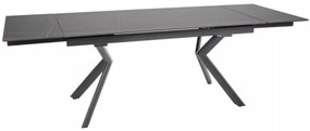 Norton bővíthető étkezőasztal fekete 160-240 cm