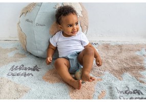 Mosható kézi szövésű pamut gyerek szőnyeg 140x200 cm Vintage Map – Lorena Canals