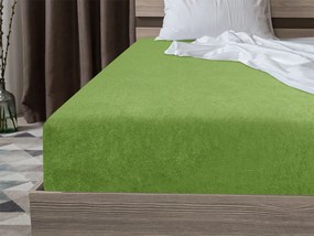 Frottír EXCLUSIVE zöld lepedő 160x200 cm