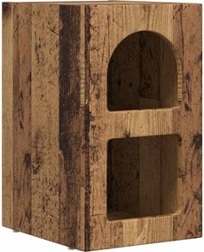 vidaXL Éjjeli asztal Öreg fa 29,5 x 33,5 x 50 cm Faanyag