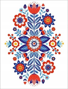 Pamut konyhai törlőkendő 50x64 Népi népi 17