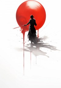 Poszter 68x101cm Magányos szamuráj