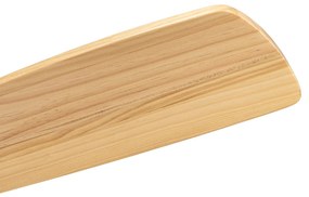 Fehér mennyezeti ventilátor fával 131,5 cm LED-del, fényerőszabályzóval és távirányítóval - Jerri