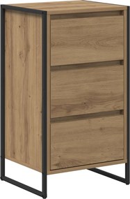 vidaXL Széf fiókkal Művészi tölgy 42 x 36 x 75.5 cm Faanyag