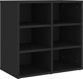 vidaXL fekete cipőszekrény 52,5 x 30 x 50 cm