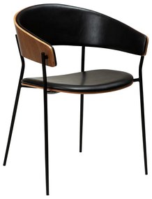 Fekete bőrutánzat fotel Crib – DAN-FORM Denmark