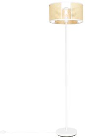 Keleti állólámpa fehér rattannal 40 cm - Akira