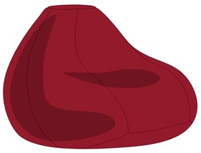 Bordó XXL Babzsákfotel Huzat