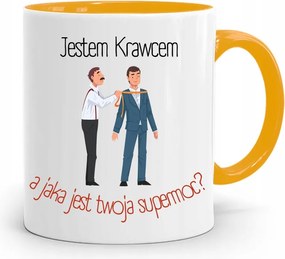 Sárga Szabó Bögre Szabó Vagyok, fényképes nyomattal