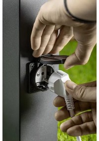 Lámpa Kerti lámpatest LARGO-P 80,E27, max.15W, IP44, AC220-240V, 50-60Hz,pólus 80 cm, grafit