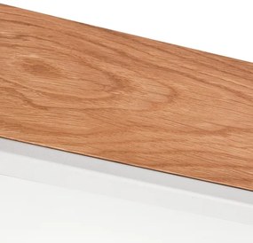 Mennyezeti lámpa OAK SQUARE 4xE27/15W/230V 39x39 cm tölgy/fehér