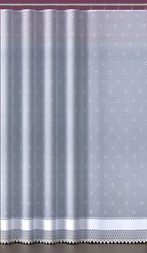 Mg Függöny jacquard 618/377 Fehér 250x160 M szalaggal