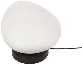 Fekete-fehér asztali lámpa (magasság 19 cm) Stones – Candellux Lighting