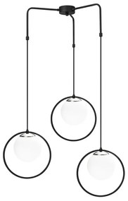 Nazarios fekete fém függőlámpa - Opviq lights