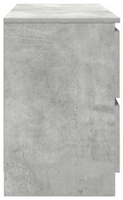 betonszürke szerelt fa TV-szekrény 100x35x54 cm