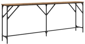 Konzolasztal Régi Fa 200x29x75 cm MDF