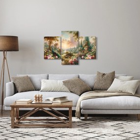 Kép - Pávák a kertben (90x60 cm)