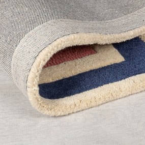 Kézi szövésű gyapjú futószőnyeg 60x230 cm Retro Blocks – Flair Rugs