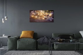 Canvas képek Dísz kúpok tábla fények 125x50 cm