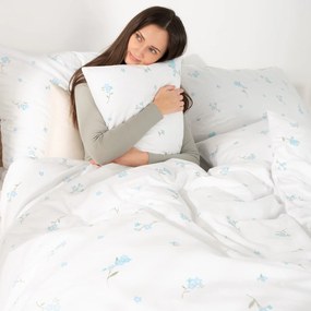 Goldea pamut ágyneműhuzat - nefelejcsek 140 x 200 és 70 x 90 cm