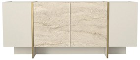 Konzolasztal Veyron - Travertine, Sandstone