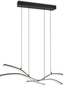 Matt fekete fém LED dimmelhető függőlámpa távirányítóval Spider – Trio Select