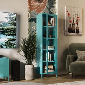 LUIGI vitrin, 500 x 1800 x 350 mm, Modern: tengerkék