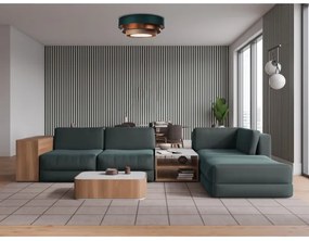 TRINITI mennyezeti lámpa 2xE27/60W/230V zöld/réz/barna