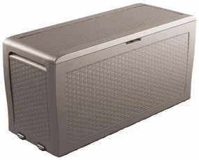 Kerti box Keter Samoa Rattan Box 270L cappuccino (610247)