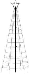 hideg fehér LED karácsonyfa tüskékkel 220 LED 180 cm