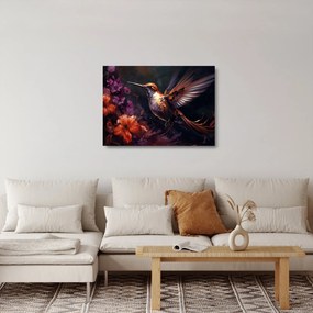 Üveg kép - Kolibri (70x50 cm)