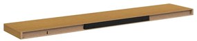 vidaXL Falpolc Falra szerelhető 4 pcs Bézs 120 x 23,5 x 4 cm Faanyag