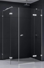 New Trendy Eventa zuhanykabin 110x80 cm négyszögletes króm fényes/átlátszó üveg EXK-4554