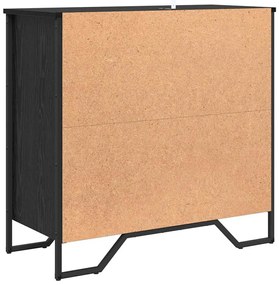 Széf fiókkal Musta tammi 79.5 x 35.5 x 74.5 cm Faanyag