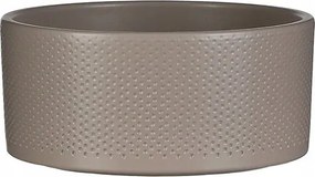 Kerámia virágtartó modern díszítéssel barna 22 cm 1db