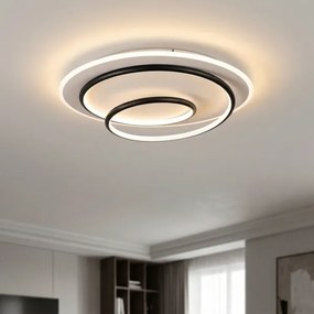BRILAGI - Dimmelhető LED mennyezeti lámpatest FLARE LED/70W/230V átm. 50 cm fehér/fekete + távirányító