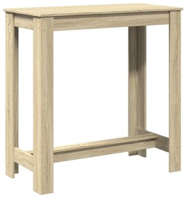 sonoma tölgy színű szerelt fa bárasztal 102 x 50 x 103,5 cm