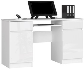 PC asztal Aranandose (fehér + fényes fehér). 1117069