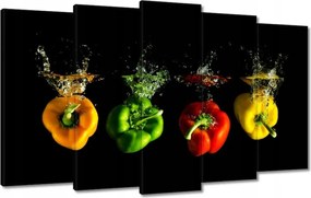 Vászonkép 100x60 Színes paprikák