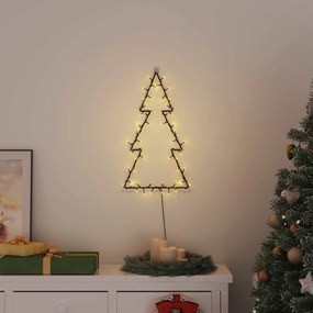 meleg fehér karácsonyi fények karácsonyfa sziluett 80 LED