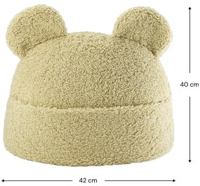 Zöld buklé párna gyerek kanapéhoz Teddy Pouch – Wigiwama
