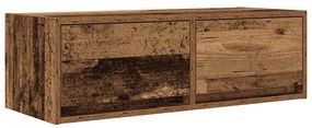 antik fa színű szerelt fa TV-szekrény 80x31x25,5 cm